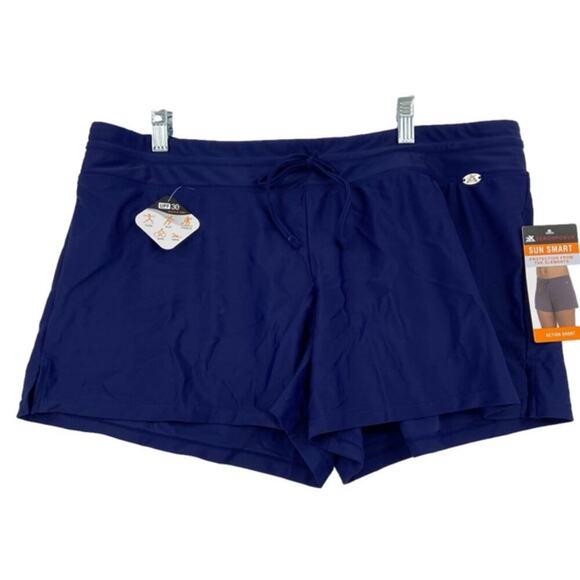 ZeroXposur Swimwear Shorts Size XXL Blue Sun Smart Lined UPF 30 Quick Dry - Picture 1 of 13